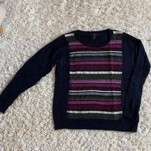 J. Crew Textured Stripe Sweater